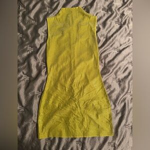 AKIRA Lime Green Sequin Bodycon Dress